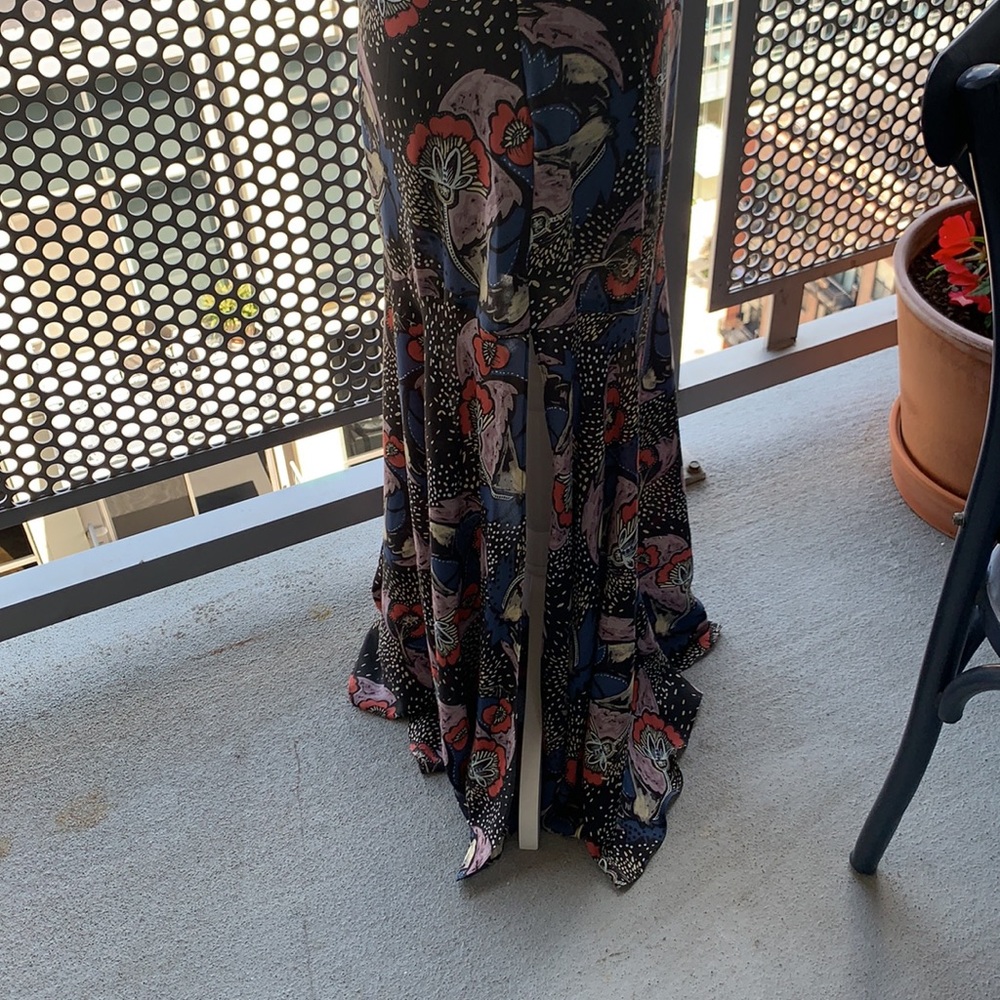 Free People Maxi Skirt with Slits, Floral Print - Size 4 - Picture 5 of 7